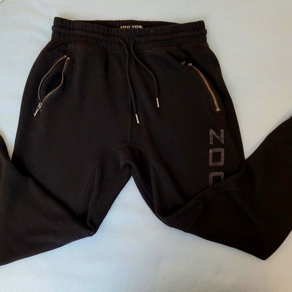 Zoo York black sweat pants with zippered pockets. Size M. - Picture 1 of 10